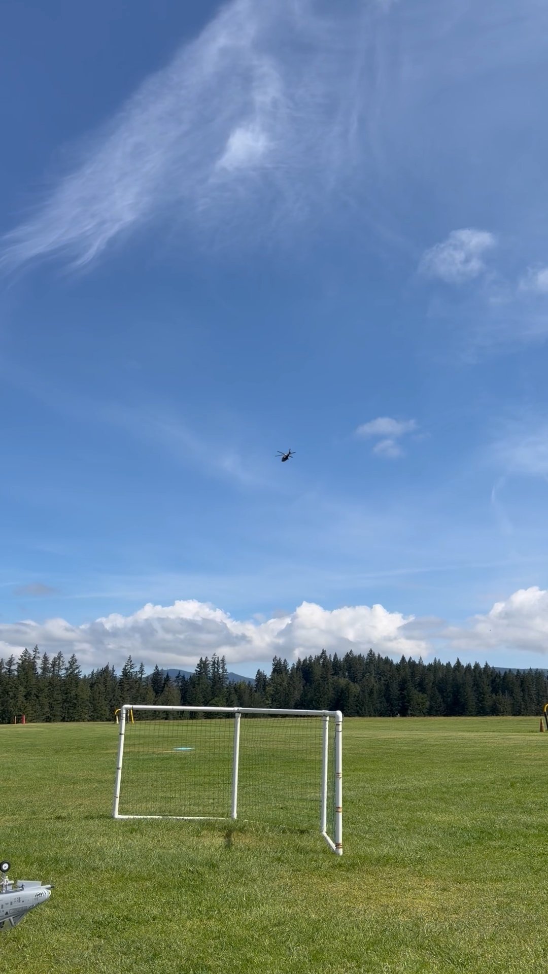 Nice Scale Heli flying at the Field